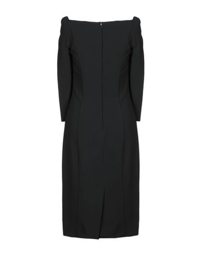 Shop Dolce & Gabbana Woman Midi Dress Black Size 0 Viscose, Acetate, Elastane