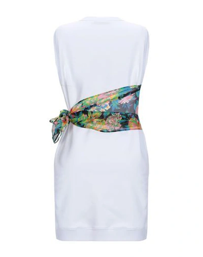 Shop Msgm Short Dress In White