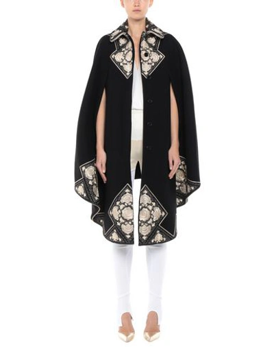 Shop Alexander Mcqueen Cape In Black