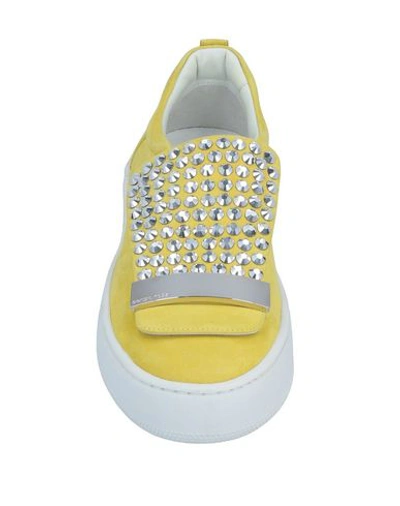 Shop Sergio Rossi Sneakers In Yellow