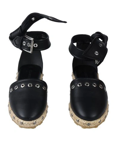 Alexander Mcqueen Espadrilles In Black