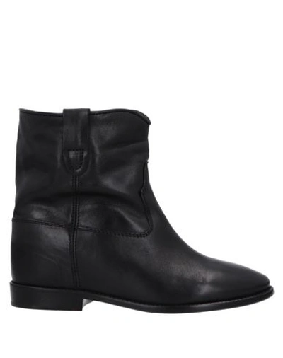 Shop Isabel Marant Woman Ankle Boots Black Size 5 Calfskin