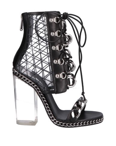 Balmain Diane Transparent Heel Sandals Black | ModeSens