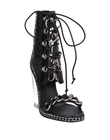 Balmain Diane Transparent Heel Sandals Black | ModeSens