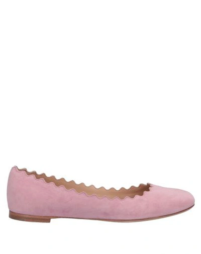 Shop Chloé Ballet Flats In Pink