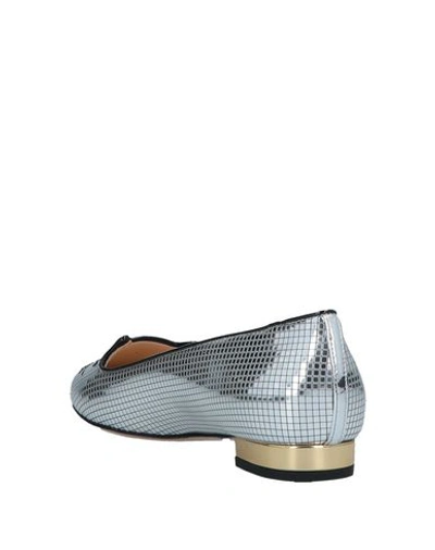 Shop Charlotte Olympia Ballet Flats In Silver