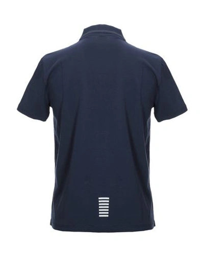 Shop Ea7 Polo Shirt In Dark Blue