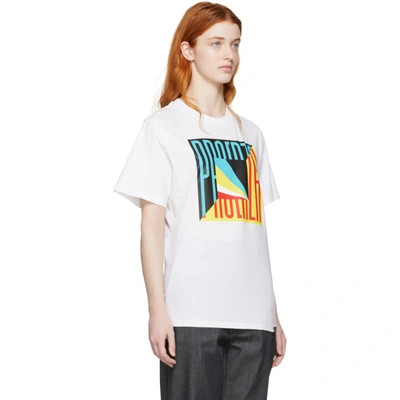 Shop Proenza Schouler White Pswl Flag T-shirt In 21393 Teal