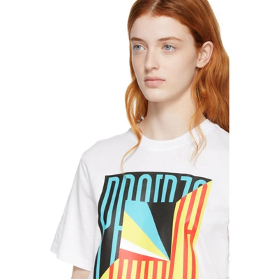 Shop Proenza Schouler White Pswl Flag T-shirt In 21393 Teal