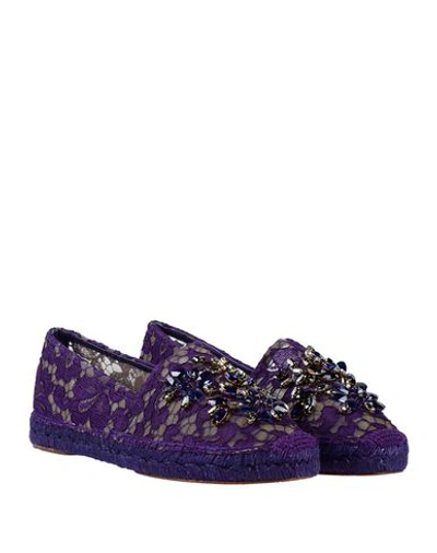 Shop Dolce & Gabbana Espadrilles In Purple