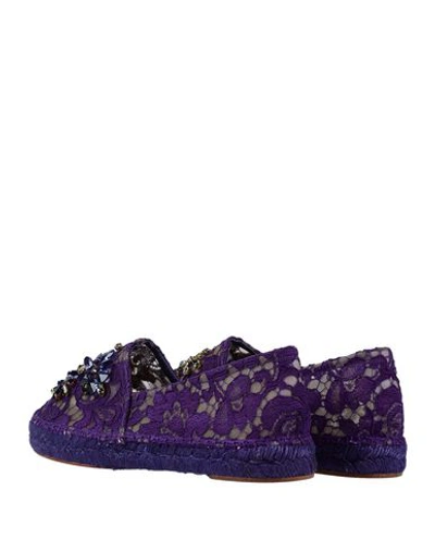 Shop Dolce & Gabbana Espadrilles In Purple
