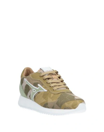 Shop Mizuno Sneakers In Military Green