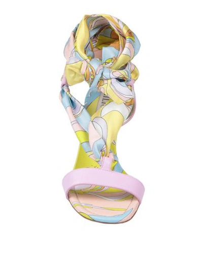 Shop Emilio Pucci Sandals In Pink