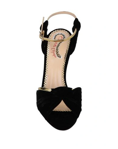 Shop Charlotte Olympia Sandals In Black