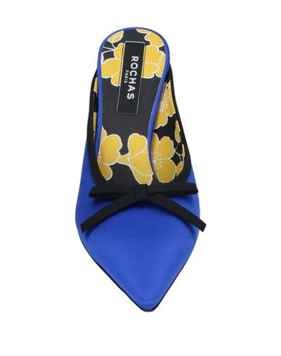 Shop Rochas Mules And Clogs In Bright Blue