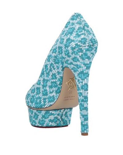 Shop Charlotte Olympia Pump In Sky Blue