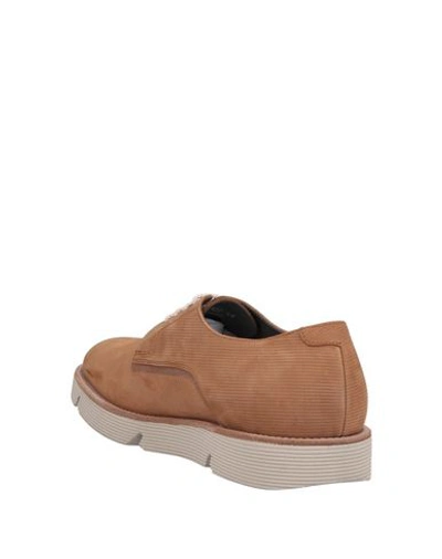 Shop Alberto Guardiani Lace-up Shoes In Camel