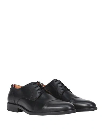 Shop Tommy Hilfiger Laced Shoes In Black