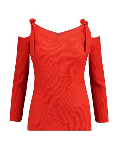 Shop Duffy Sweaters In Brick Red