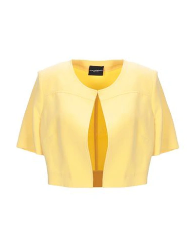 Shop Atos Lombardini Blazer In Yellow