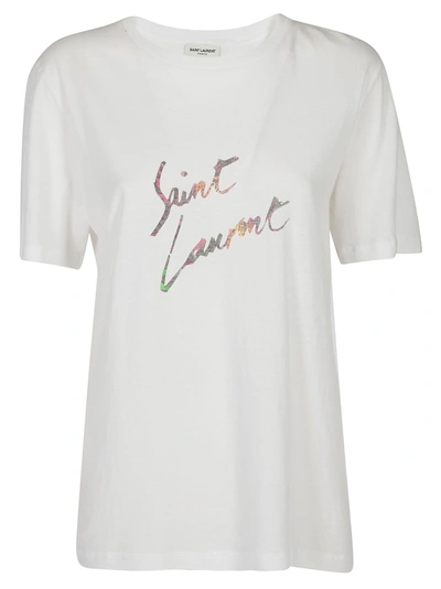 Shop Saint Laurent T-shirt In Basic