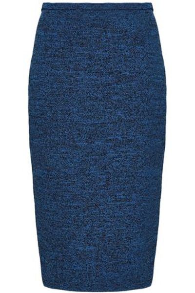 Shop Diane Von Furstenberg Woman Stretch-ponte Skirt Royal Blue