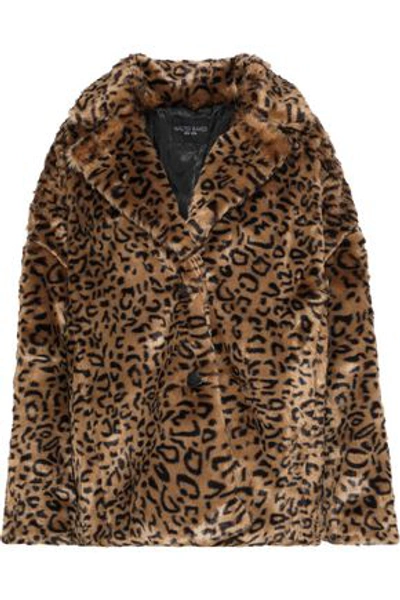 Shop W118 By Walter Baker Woman Rosa Leopard-print Faux Fur Jacket Animal Print