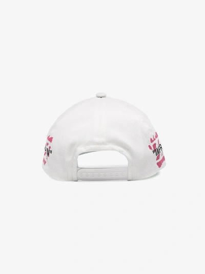 Shop Off-white Red And White Impressionism Baseball Hat In 0228 Off White