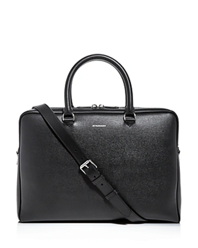 Shop Burberry Ainsworth London Leather Briefcase In Black