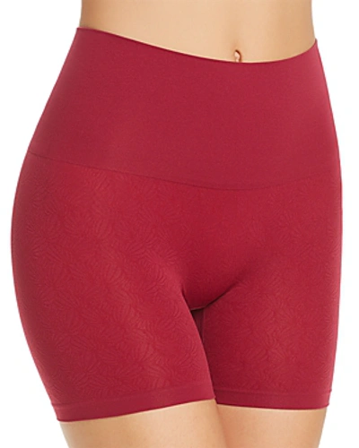 Shop Yummie Ultralight Seamless Shorts In Red Plum