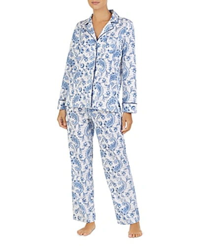 Shop Ralph Lauren Lauren  Paisley Pajama Set In White Print