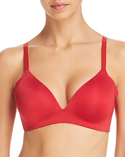 Shop Wacoal Ultimate Side Smoother Wireless T-shirt Bra In Jester Red