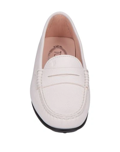Tod's Loafers In White
