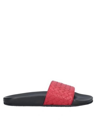 Shop Bottega Veneta Sandals In Red