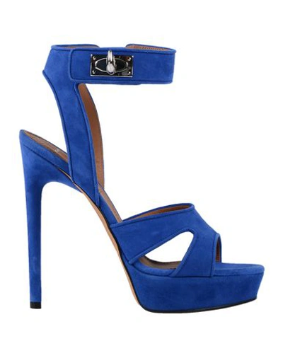 Shop Givenchy Sandals In Bright Blue