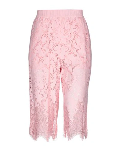 Shop Pinko Cropped Pants & Culottes In Pink