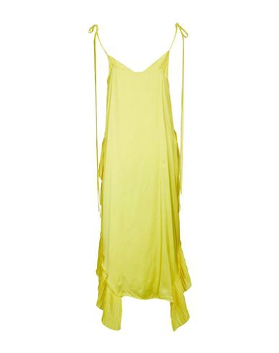 Shop Kenzo 3/4 Length Dresses In Yellow