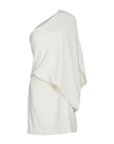 Shop Halston Heritage Short Dresses In White
