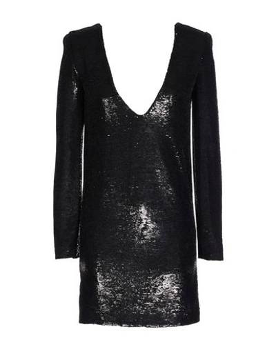 Shop Iro Woman Mini Dress Black Size 6 Viscose, Elastane
