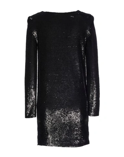 Shop Iro Woman Mini Dress Black Size 6 Viscose, Elastane