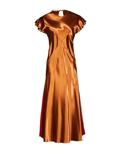 silk copper dress