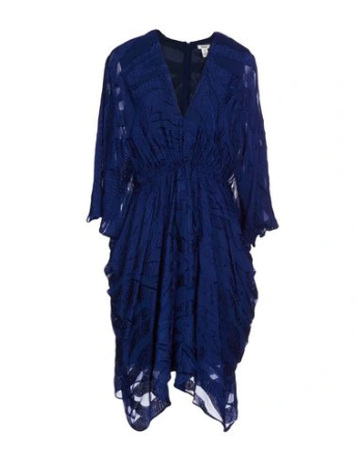 Shop Issa Short Dress In Bright Blue