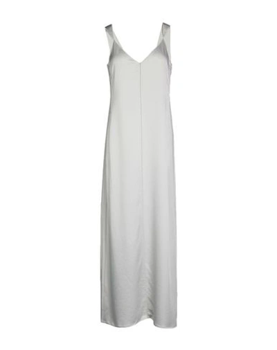 Shop Elizabeth And James Long Dress In Light Grey