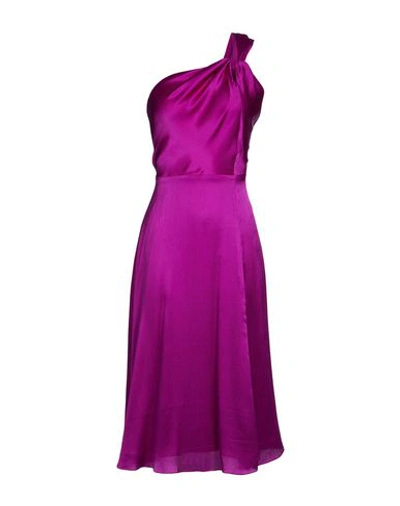 Shop Cushnie Et Ochs Knee-length Dress In Purple