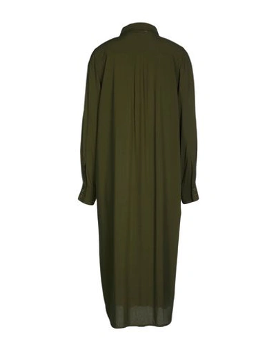 Shop Melissa Odabash 3/4 Length Dresses In Dark Green