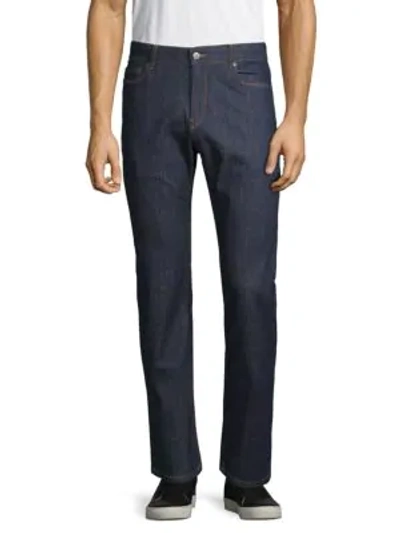 Shop Peter Millar Classic Straight Jeans In Indigo