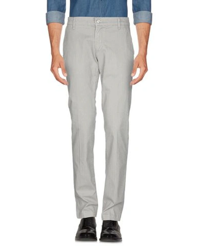Shop Entre Amis Man Pants Light Grey Size 35 Cotton, Elastane