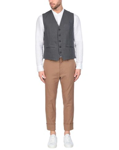 Shop Brunello Cucinelli Suit Vest In Lead