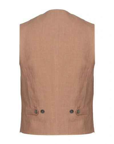 Shop Brunello Cucinelli Vests In Brown