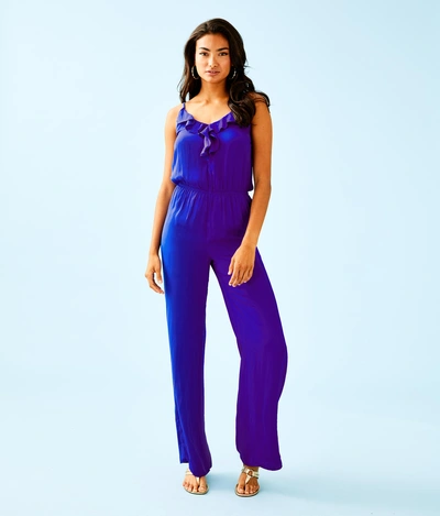 Shop Lilly Pulitzer Tinley Jumpsuit In Royal Purple